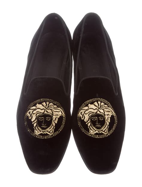 Versace Men's Medusa Smoking Slippers 